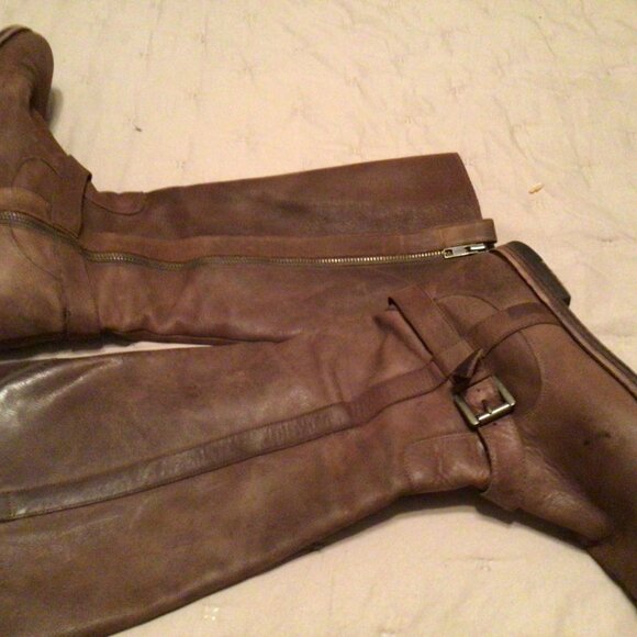 Cole Haan Brown Classic Riding Boots Size 10 B Equestrian Distressed Classic - Picture 7 of 7